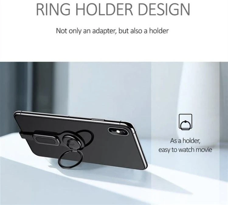 2 in 1 lighting adapter with Charging and 3.5mm Audio port phone holder (3)