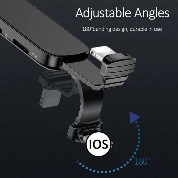 2 in 1 lighting adapter with Charging and 3.5mm Audio port phone holder (1)